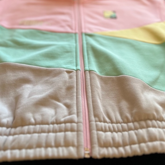 Puma International Vintage Pastel Track Jacket XS🌴💕80s 90s vintage vaporwave - Picture 10 of 17